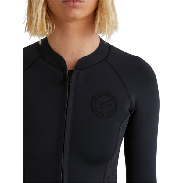2026 Billabong Womens Peeky Natural 1mm Front Zip Jacket ABJW800108 - Black